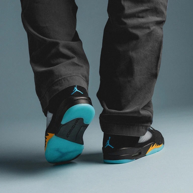 Aqua jordans 5 clearance